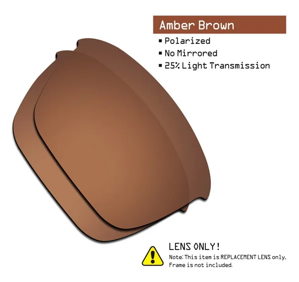 Amber Brown SmartVLT поляризованные Сменные линзы для солнцезащитных очков Oakley Thinlink-несколько вариантов - Цвет линз: Amber Brown