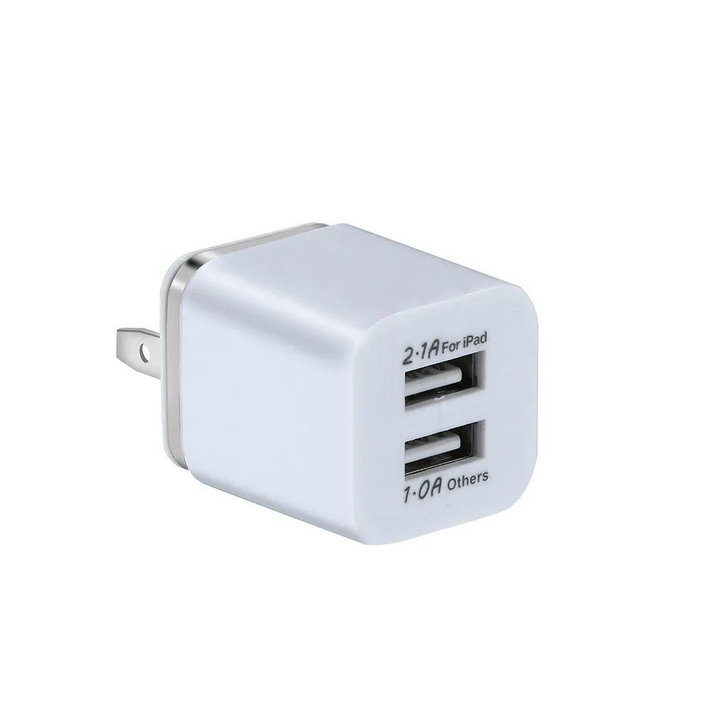 Универсальное зарядное устройство USB для планшета с двумя USB-портами 5 В/2 а вилкой