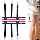 Эластичные подтяжки для ног, леггинсы, рубашка, устойчивые к сгибам