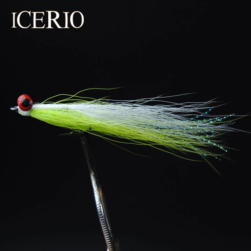 ICERIO 10 шт. #4 Рыболовные Мухи для ловли морской мухи (форель рыба красная рыба)