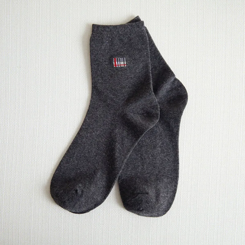 C dark grey 5 пар мужские короткие носки зрелые устойчивый одноцветное Цвет модные Повседневное Для мужчин носок дезодорант высокие дышащие Качественный хлопок Meias экипажа - Цвет: C dark grey