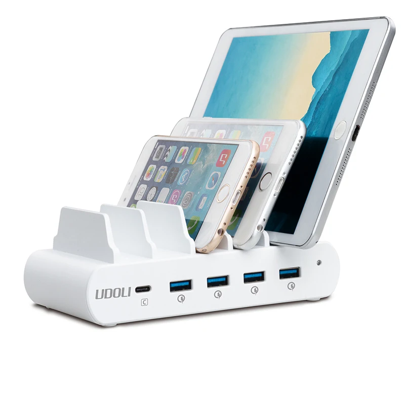 110 Вт 5 портов USB USB-C type-C QC 3,0 Универсальное зарядное устройство для ноутбука зарядная станция для ноутбука Macbook iPhone X/iPhone 8/iPhone xs