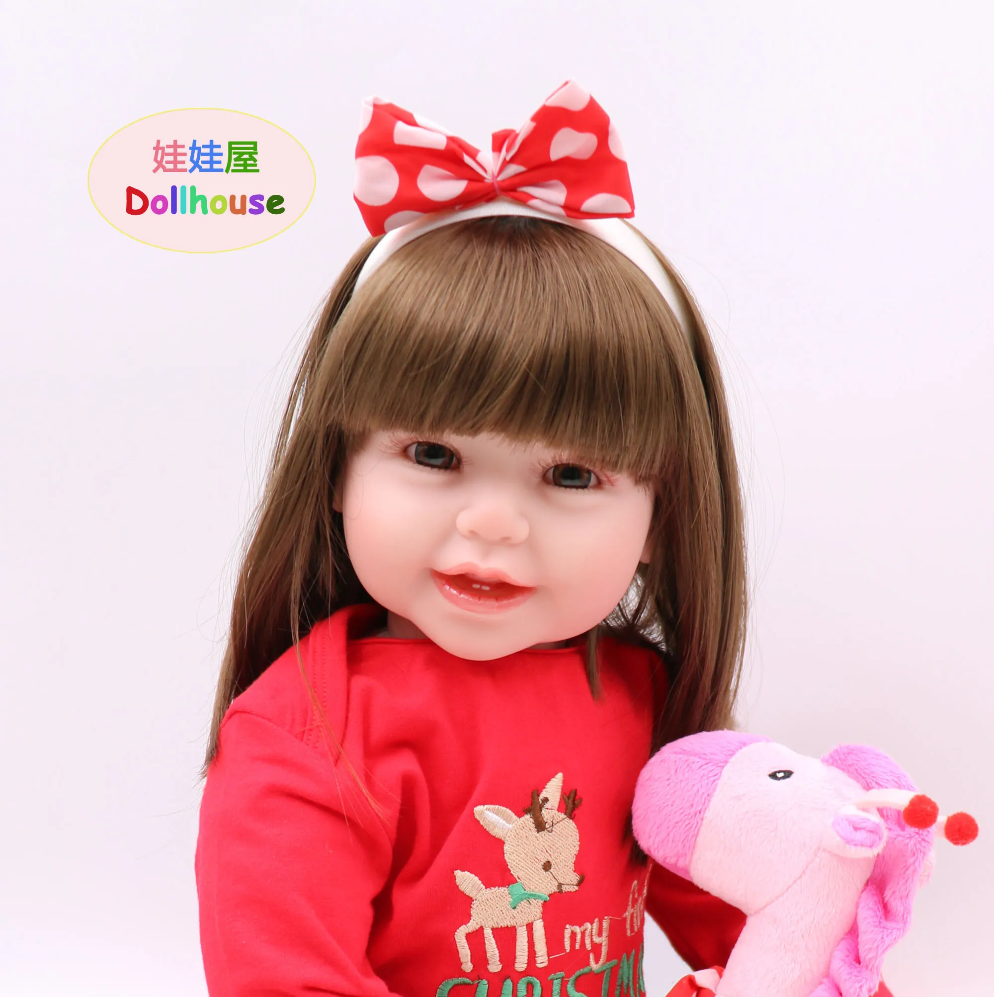 Forrsdor 60 см вечернее платье de silicone macio boneca realistas renascer baby bebe reborn corpo de silicone inteiro realista