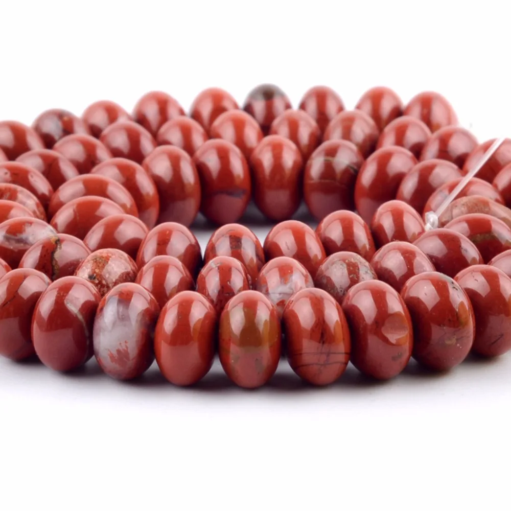 4 мм * 6 натуральные красные яшмы Rondelle бусины для изготовления ювелирных изделий