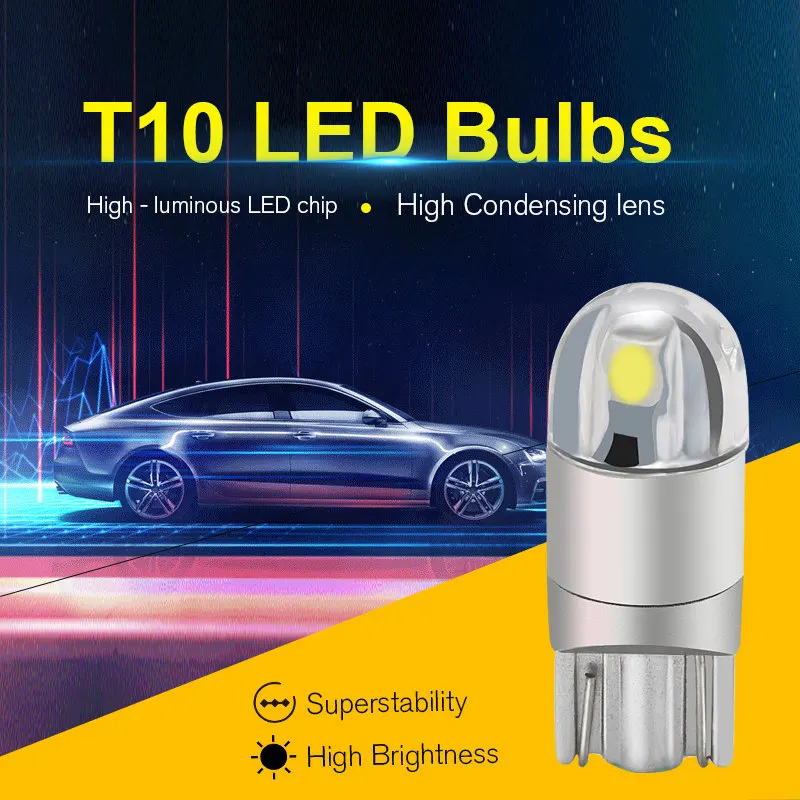 Katur 2x W5W сигнальная лампа 3030 T10 светодиодная автомобильная светодиодные