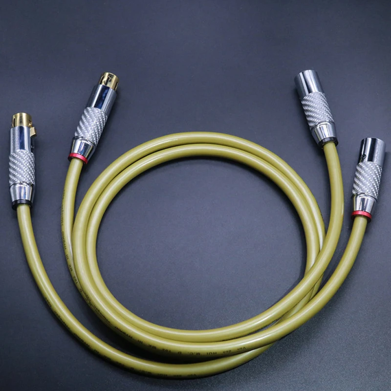 HI END посеребренный XLR сбалансированный кабель HIFI женский и мужской аудио
