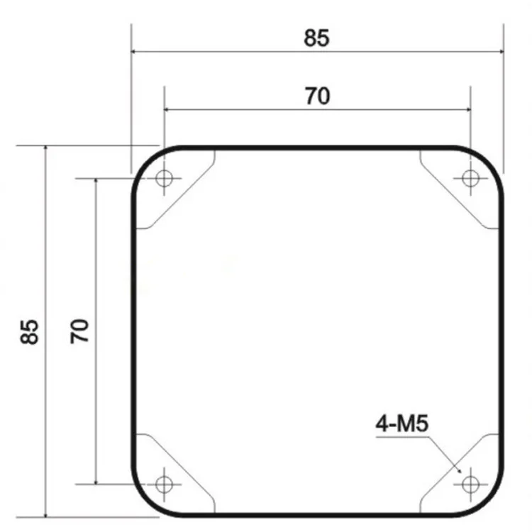 Черная железная крышка трансформатора 85*85*100 мм 1 шт. защитный футляр для триодов