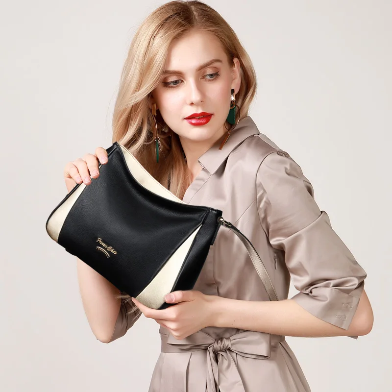 

FOXER Brand Lady Casual Shoulder Bag Soft Travel Crossbody Bag Women's Large Capacity Hobo Bag Purse Female Luxury Messenger Bag