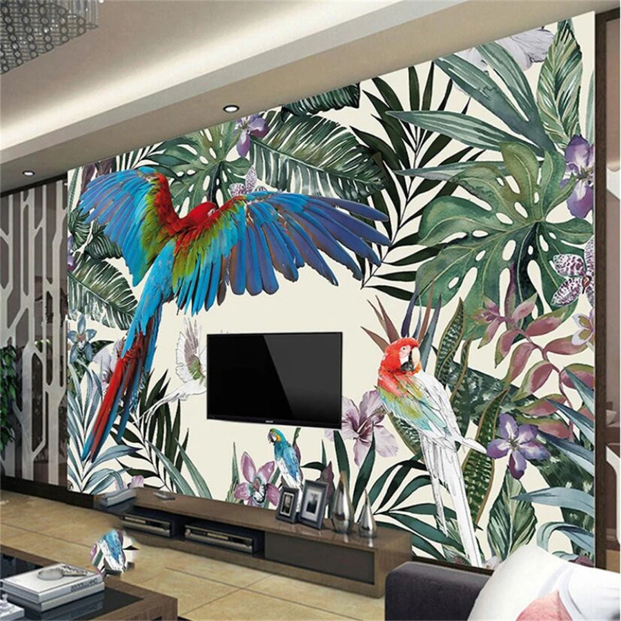 Пользовательские обои 3d фото фрески скандинавский ручной рисунок искусственный