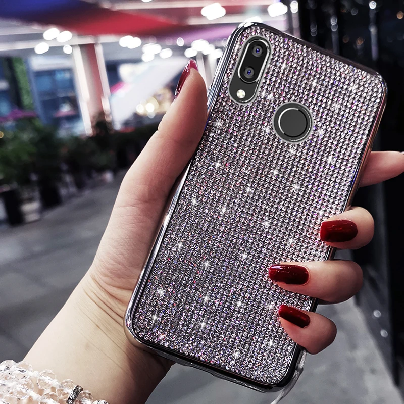KaiNuEn Роскошный Блестящий Алмазный чехол для телефона etui, чехол, чехол для huawei nova 3 3i 3e nova 3 i e girl, украшения, силиконовые аксессуары