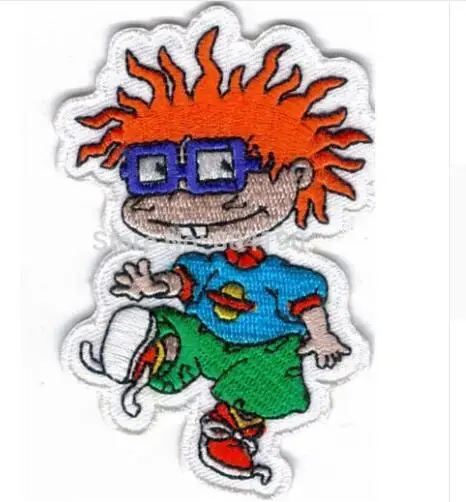 3," RUGRATS CHUCKY эмблема вышитая анимация сериал ТВ Железный на патч Рок Ретро аппликация Прямая поставка