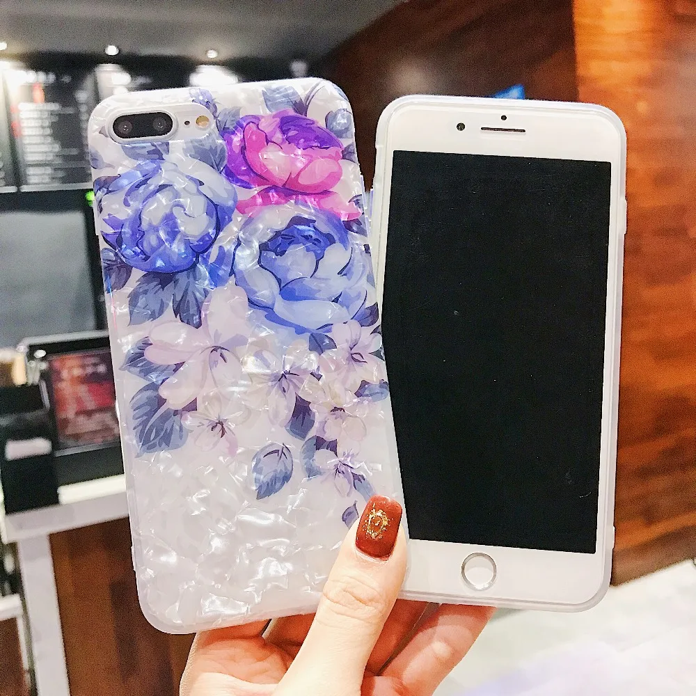 Мягкий силиконовый чехол для телефона iPhone XS Max XR X 8 7 6 S Plus с цветочным рисунком |