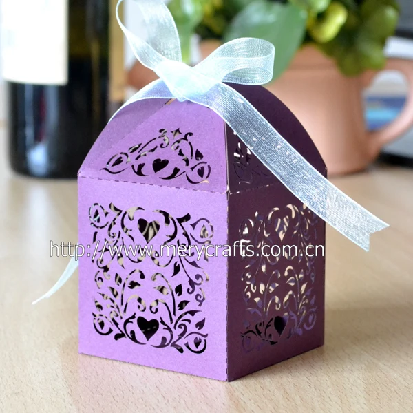 

Wholesale souvenir wedding laser cut wedding cake boxes for wedding memories