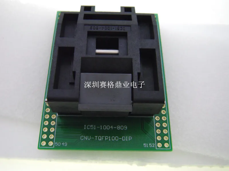 Оригинальный YAMAICHI IC тестовое сиденье IC51 1004 809 программа горения QFP100 TQFP100 QFP100/DIP