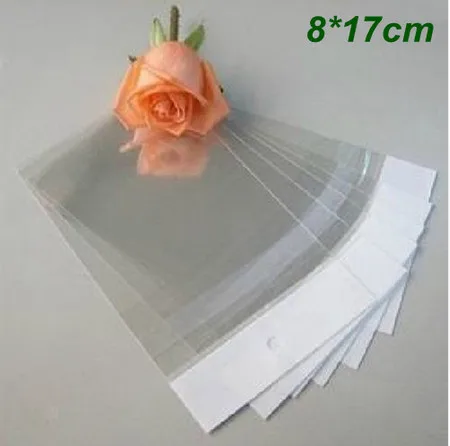 

9cm*17cm Clear Self-adhesive Seal Plastic Bags OPP Poly Storage Bags Retail Packaging Bag W/ Hang Hole Wholesale 500Pcs/Lot