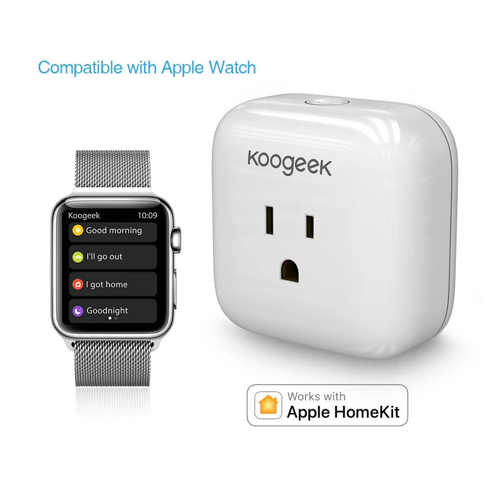 Смарт розетка Koogeek для Apple HomeKit голосовое управление через приложение|work|work work |
