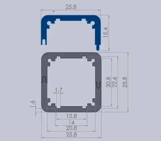 Metal shell aluminum alloy mobile power enclosure box 25*25*80mm  Обустройство