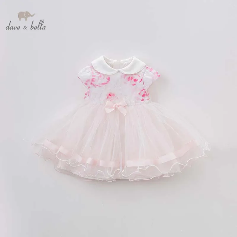 Dave bella/летнее платье для маленьких девочек вечерние на свадьбу день рождения с