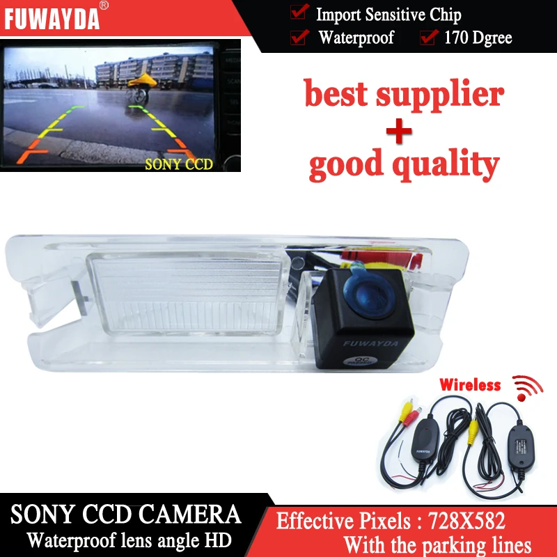 FUWAYDA Беспроводная SONY CCD камера заднего вида для Nissan March Micra Renault Logan Sandero