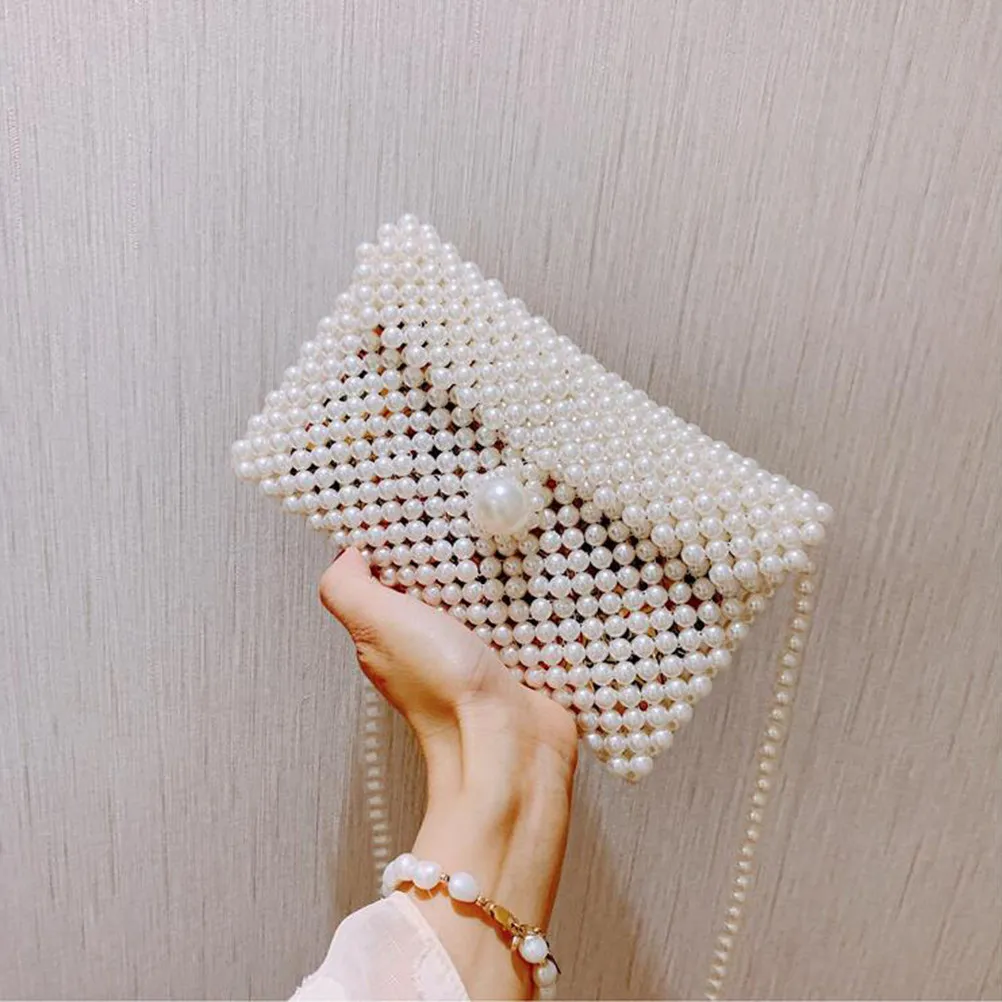 Бренд ручной жемчужные сумочки Lady beaded сумка Для женщин вечерние Винтаж сумки Ins маленькая сумка с клапаном мини сумка через плечо