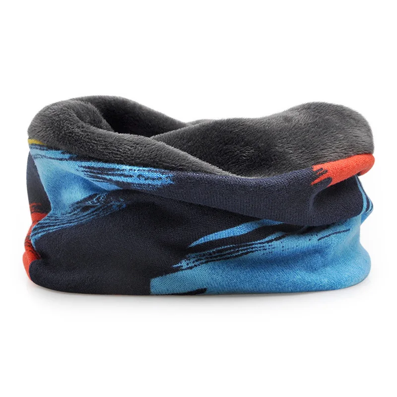 fleece blue Goexplore ore, Лыжные шапки для мужчин и женщин, новинка, теплая зимняя шапка с черепом для катания на коньках, шапочки, Флисовый Шарф, шапка с воротником, лыжная шапка, шапка для сноуборда, мужская шапка - Цвет: fleece blue