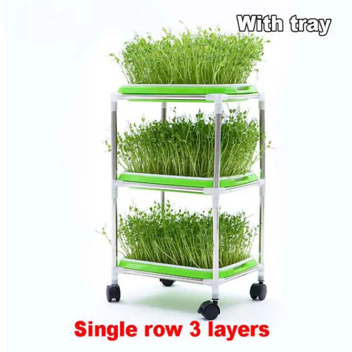 1 компл. Садовый горшок поддержка Soilless культивирование Поддержка Полка рассады росток гидропоники бобов Овощной поднос кронштейн - Цвет: A
