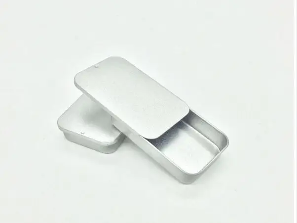 50 шт./лот новинка прямоугольная скользящая крышка 80X50X15mm мини железный ящик для