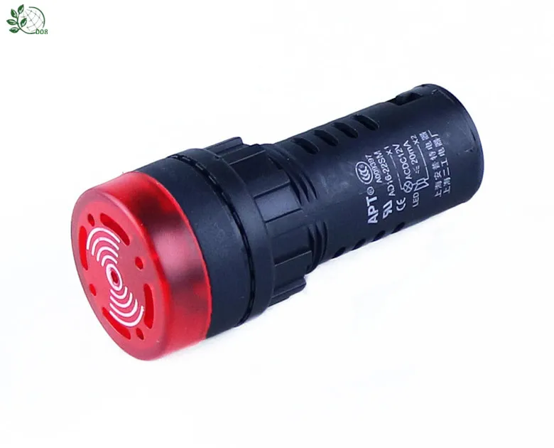 Панель крепление 22 мм светодиодный индикатор зуммера AD16 22SM 12V 24V 110V 220V led