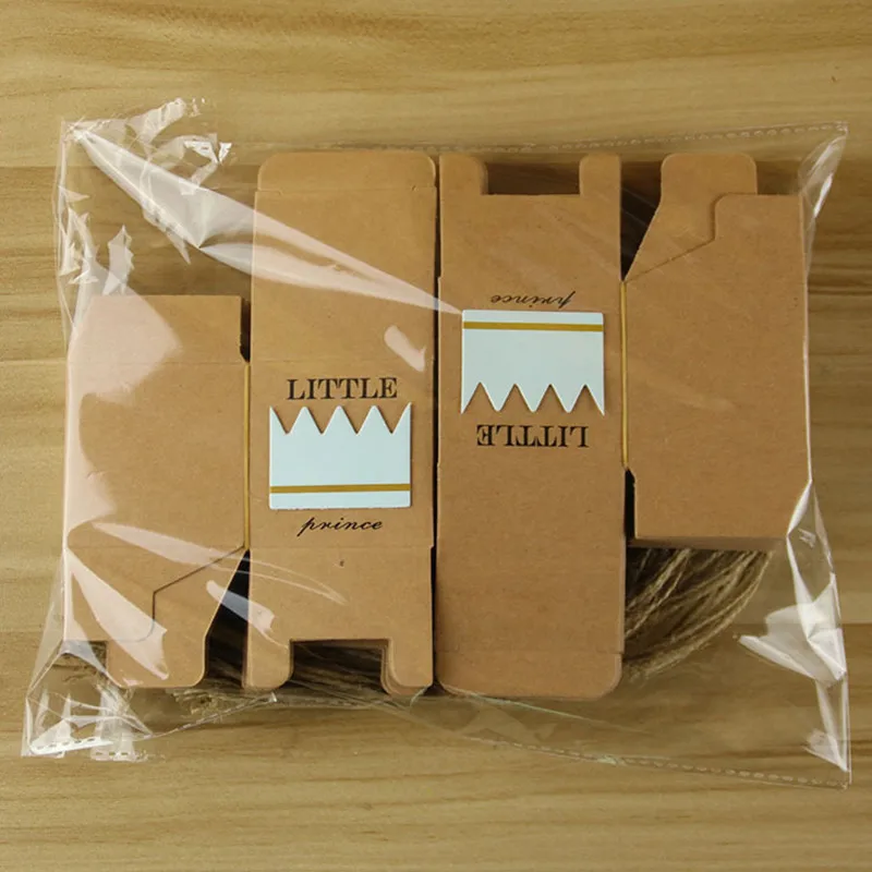 100 шт. Подарочная коробка из крафт-бумаги в виде короны | Дом и сад