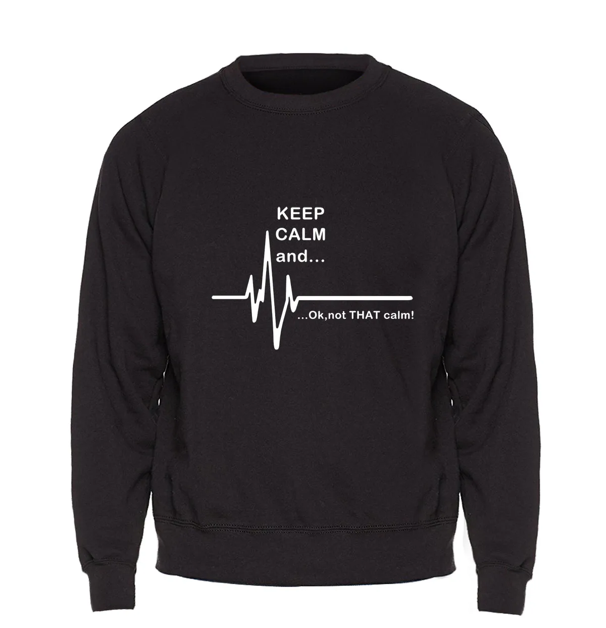 Мужская толстовка с капюшоном Keep Calm and... Not That Флисовая теплая забавным рисунком