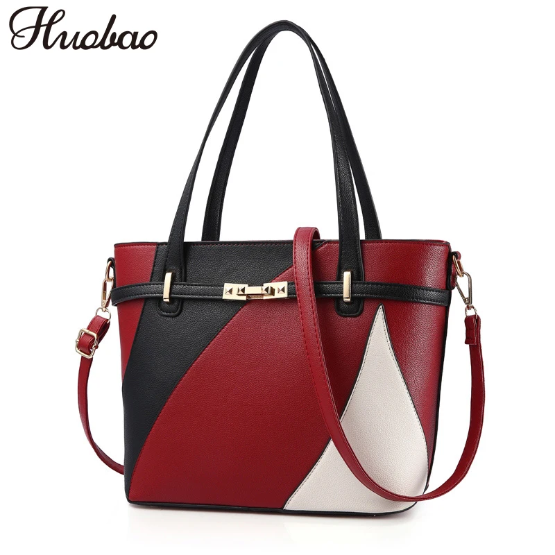 New Women Leather Handbags High Quality Ladies Shoulder Messenger Bag Women's Casual Tote Bag Female Patchwork Hand Bags bolsos
