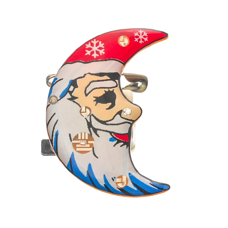 Urijk Рождественская светодиодная блестящая брошь декоративная на новый год