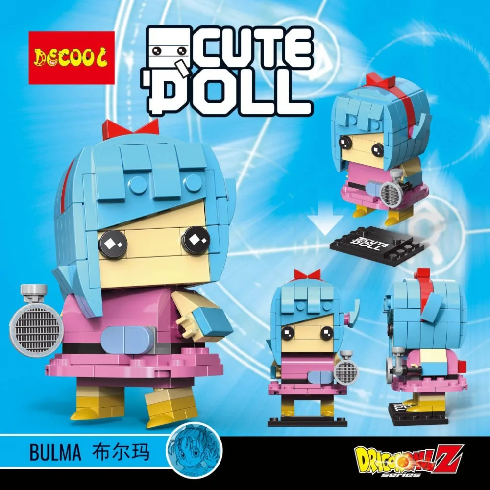 12 шт., милая кукла Dragon Ball Z, Супер Саян Гоку, фигурка, игрушка, Dragonball Z BrickHeadz, строительные блоки, игрушки для детей