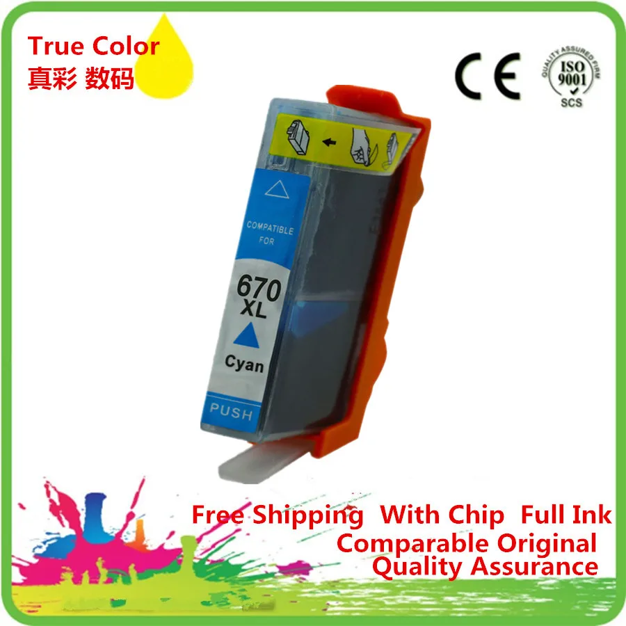 Совместим с фотографиями 670 HP670 670XL HP670XL Deskjet 3525 4615 4625 5525 6520 6525 струйный принтер |