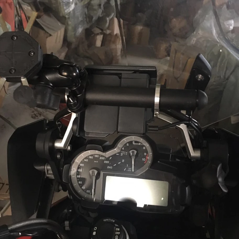 

For BMW R1200GS ADV R1200RT Adventure Motorcycle Phone Holder Mobile Stand For Moto Support USB Charger Holder