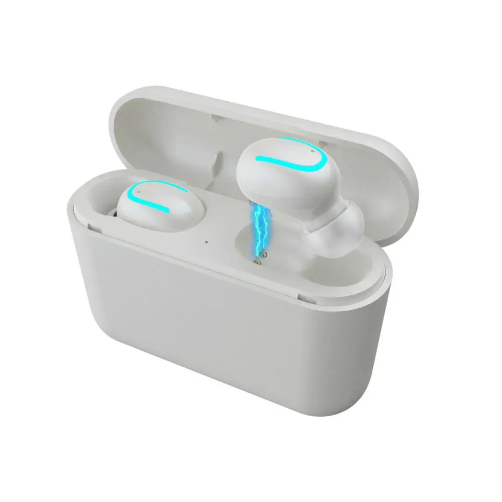 Binaural White Bluetooth 5,0 наушники TWS беспроводные наушники Blutooth наушники Handsfree спортивные наушники игровая гарнитура телефон PK HBQ - Цвет: Binaural White