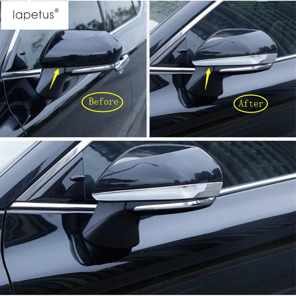 Аксессуары Lapetus для Toyota Avalon 2019 2020 2021 ABS полоса дверного зеркала заднего вида лента