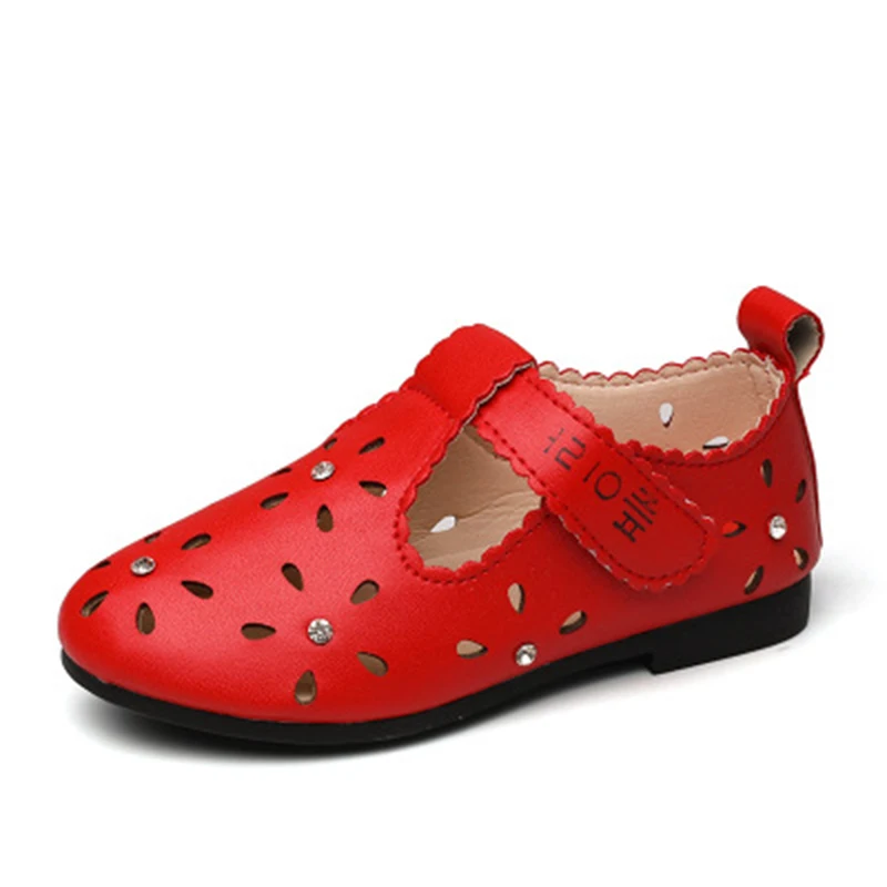 2017 сезон весна лето детские сандалии кожаная обувь для девочек детская принцессы