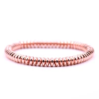 6mm elasticity simple beads mens bracelets fashion 4 colors handmade spacer bead charms diy making bracelet jewelry 1pc sb160