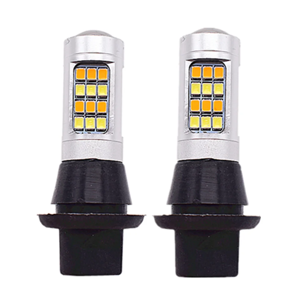 1 комплект T20 W21W 7440 42SMD Переключающийся автомобильный двойной цветной