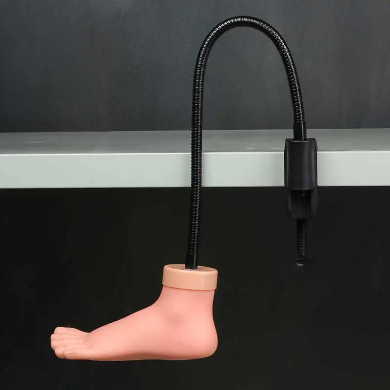 Мягкий гибкий пластиковый манекен для ног с гвоздями практики педикюра обучения