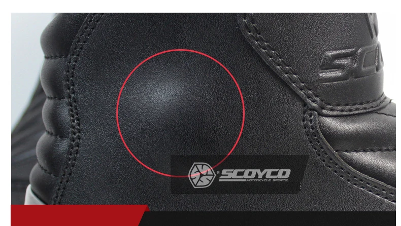 SCOYCO Moto Racing искусственная кожа мотоциклетные водонепроницаемые сапоги обувь мотоцикл короткие для верховой езды спортивная дорога Профессиональный Botas T011W