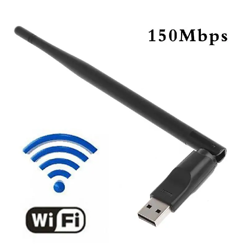 150 Мбит/с 802.11n/g/b USB сетевой ключ WiFi беспроводной адаптер 5dBi антенна|Сетевые карты| |
