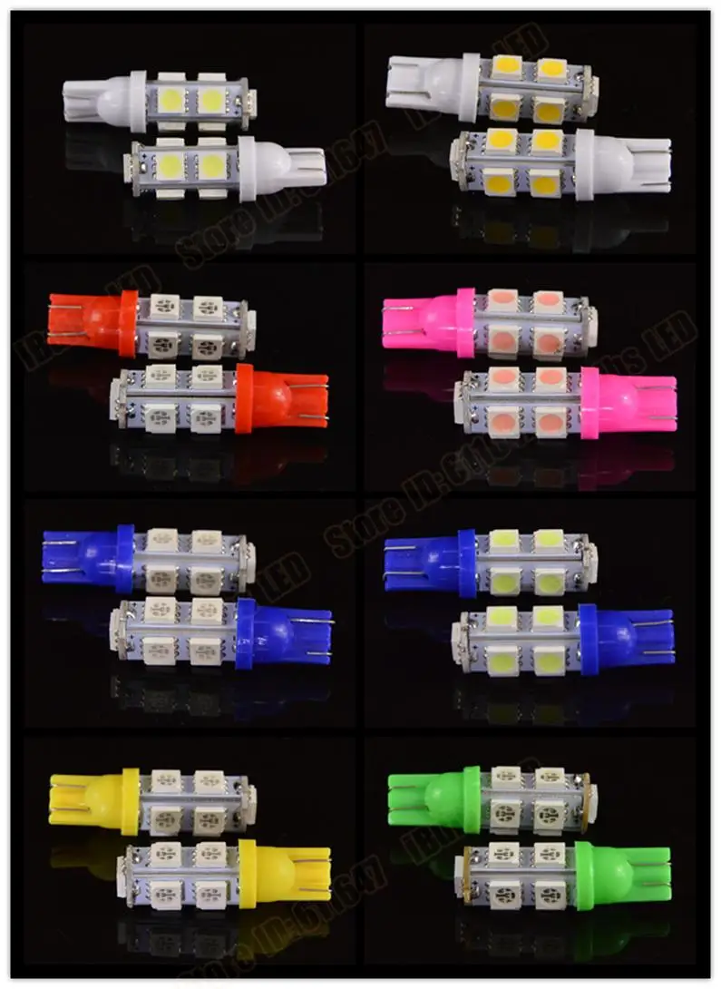100 шт.; ; детское нижнее белье высокое качество T10 9SMD 5050 9 Led Smd 9Led автомобиля 194 168 192 W5W свет Автомобильные лампы лампа клиновидный для салона Свет