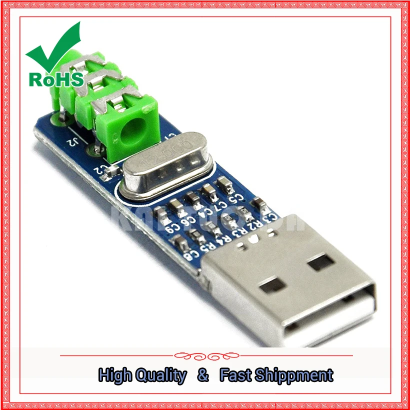 Мини USB DAC Mini usb dac декодер PCM2704 звуковая карта аналоговый плата модуль|sound module|module