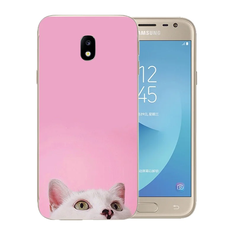 Чехлы для телефонов чехлы Samsung J3 2017 силиконовая задняя крышка J330F мягкий ТПУ с 3D