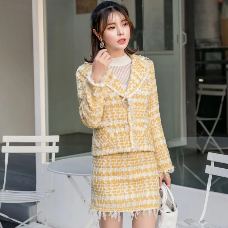 Весенняя новинка Офисная Женская короткая твидовая куртка накидка с кисточками