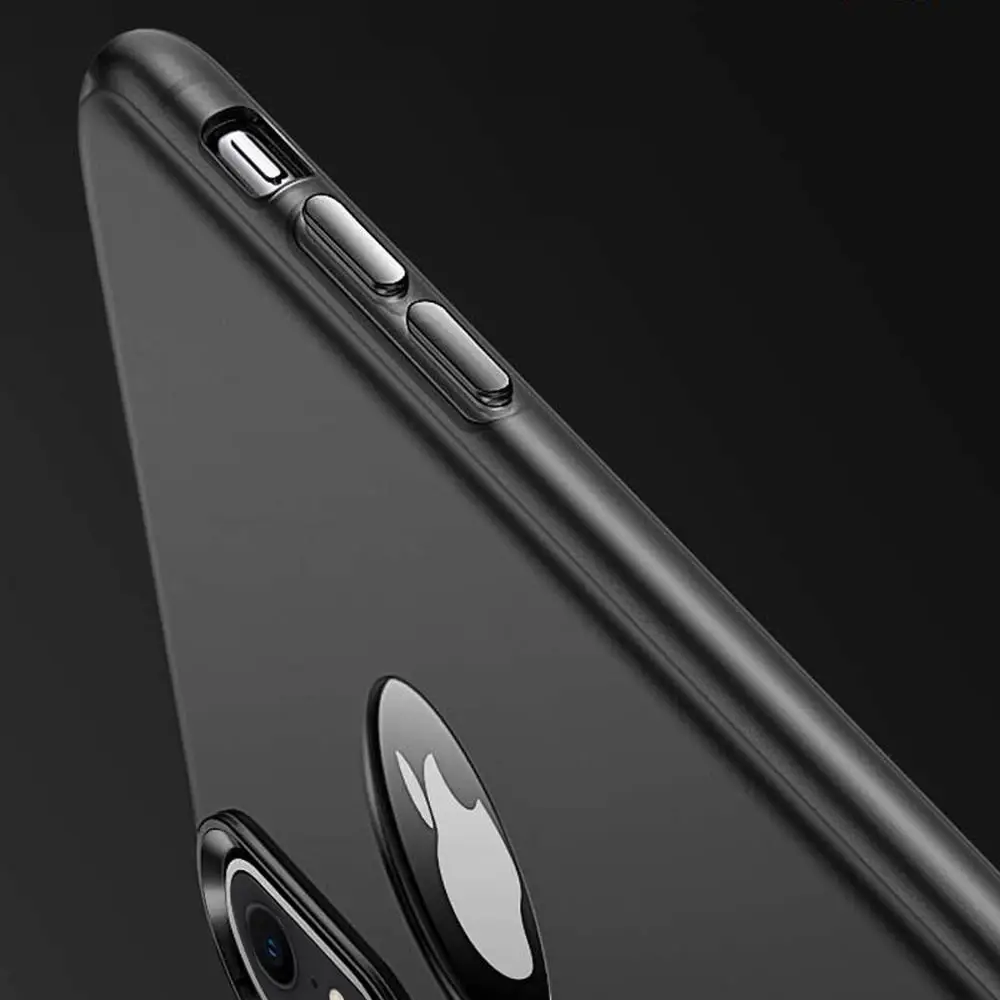 TOTUDESIGN Матовый ТПУ чехол для iPhone X XS XR MAX смартфон защитный на заднюю панель |