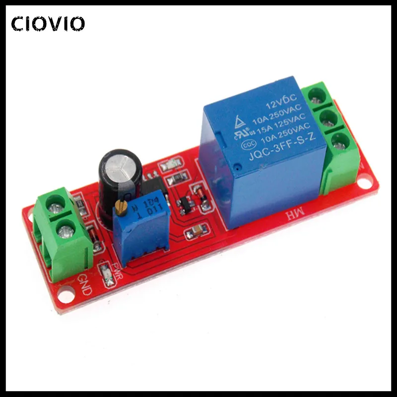 

5 PCS DC 12V Time Delay Relay NE555 Time Relay Shield Timing Relay Timer Control Switch Car Relays Pulse Generation Duty Cycle