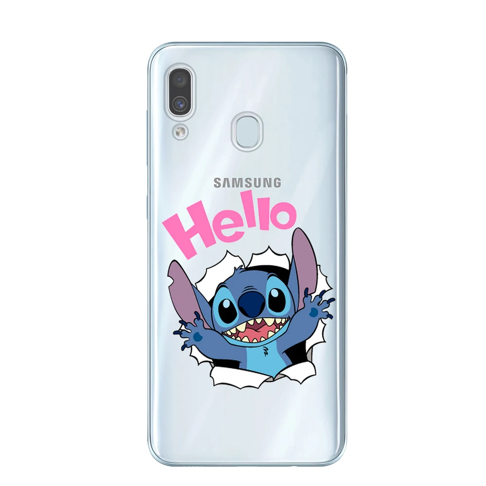Чехол из мягкого ТПУ для samsung Galaxy A6 A8 плюс A7 A9 Крышка для samsung A10 A20 A30 A40 A50 A60 A70 A80 милые Прошитые Футляр для телефона